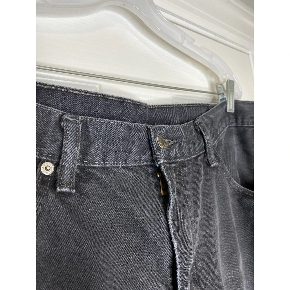 Levis‎ Men's 505 Dark Denim Jeans Black Size 40 30 Fit 38 X 28